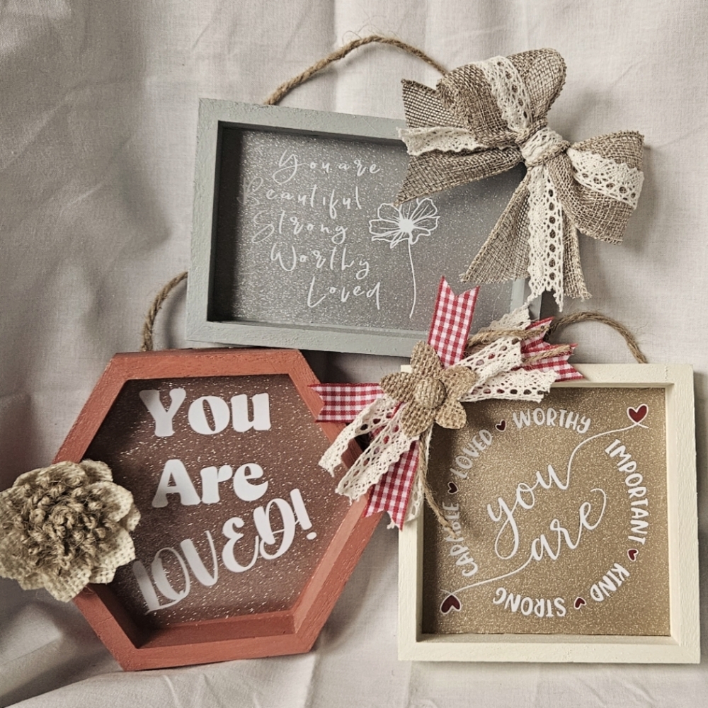 Set of 3 Self-esteem Signs